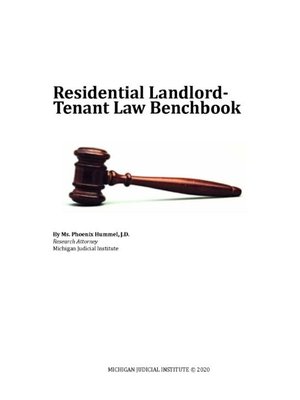 cover image of Residential Landlord-Tenant Law Benchbook